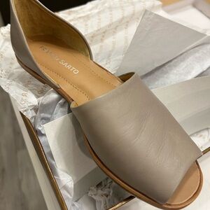 Franco Sarto Women's Gray Leather Loafers